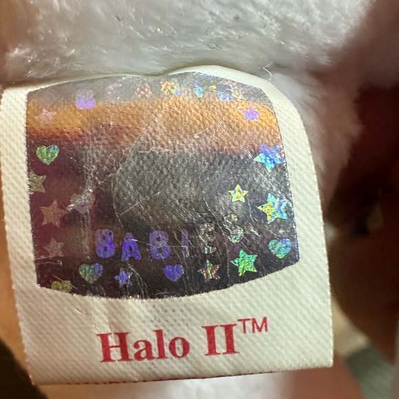 Ty Beanie Bear Halo 2 With Brown Nose Year 2000 Rare And Retired - Picture 10 of 10